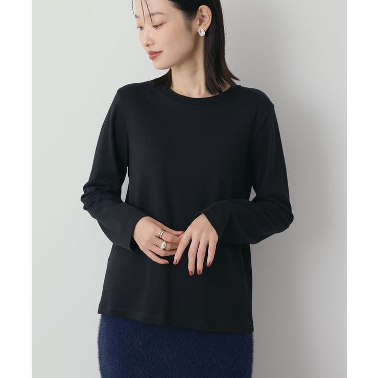 ブラック | クルーネックロングプルオーバー | AMERICAN HOLIC