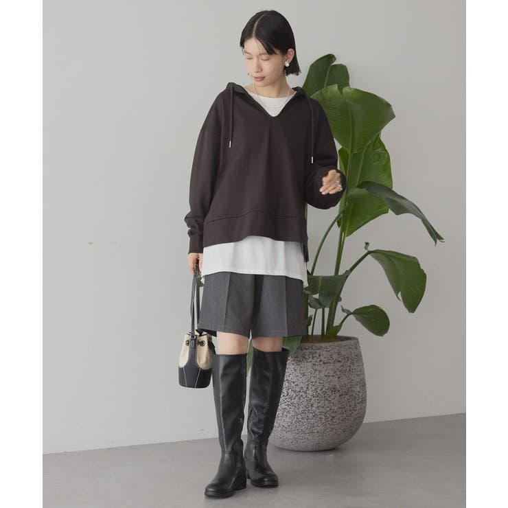 スキッパー裏毛パーカー | AMERICAN HOLIC | 詳細画像5 