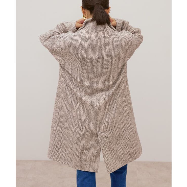 ヘリンボーンスタンドカラーコート | AMERICAN HOLIC | 詳細画像12 