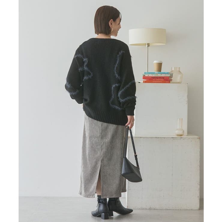 コーデュロイベイカータイトスカート | AMERICAN HOLIC | 詳細画像4 