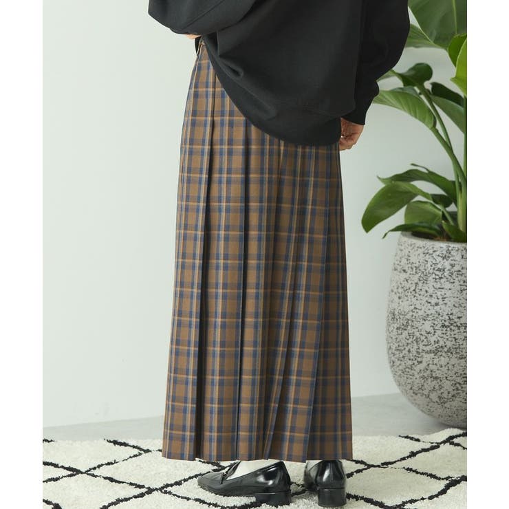T/Rタータンチェックプリーツスカート | AMERICAN HOLIC | 詳細画像4 