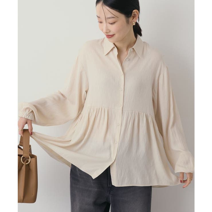 サテンティアードブラウス | AMERICAN HOLIC | 詳細画像1 