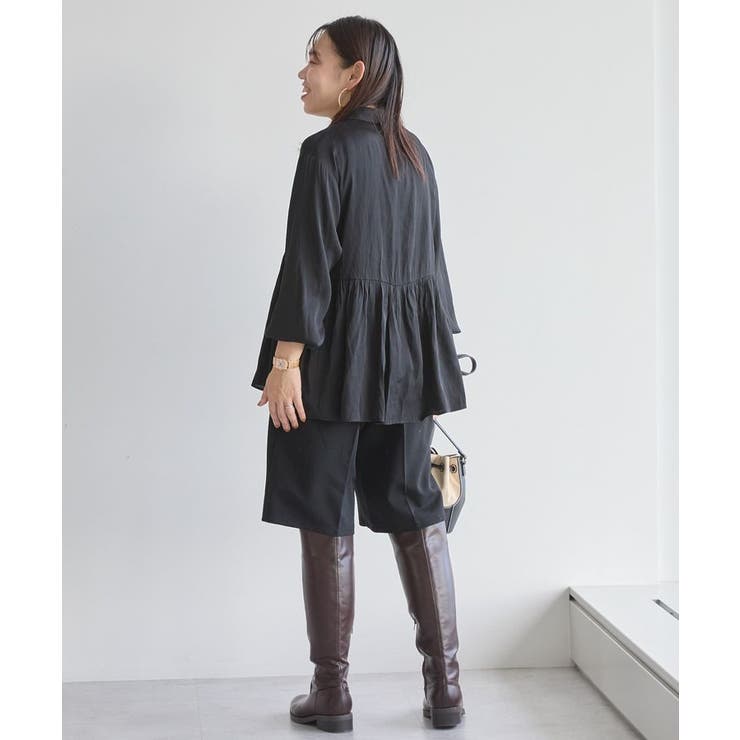 サテンティアードブラウス | AMERICAN HOLIC | 詳細画像10 