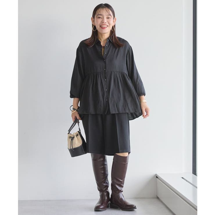 サテンティアードブラウス | AMERICAN HOLIC | 詳細画像9 