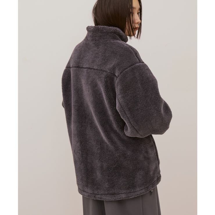 スタンドカラーミニファーブルゾン | AMERICAN HOLIC | 詳細画像4 