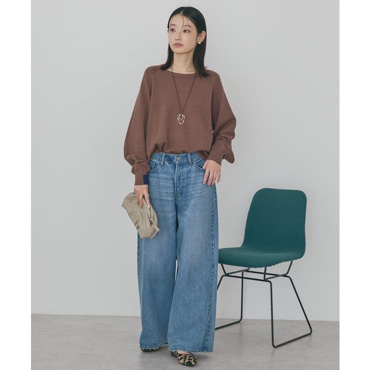 バイパチラグランニットプルオーバー＜静電気軽減＞ | AMERICAN HOLIC | 詳細画像16 