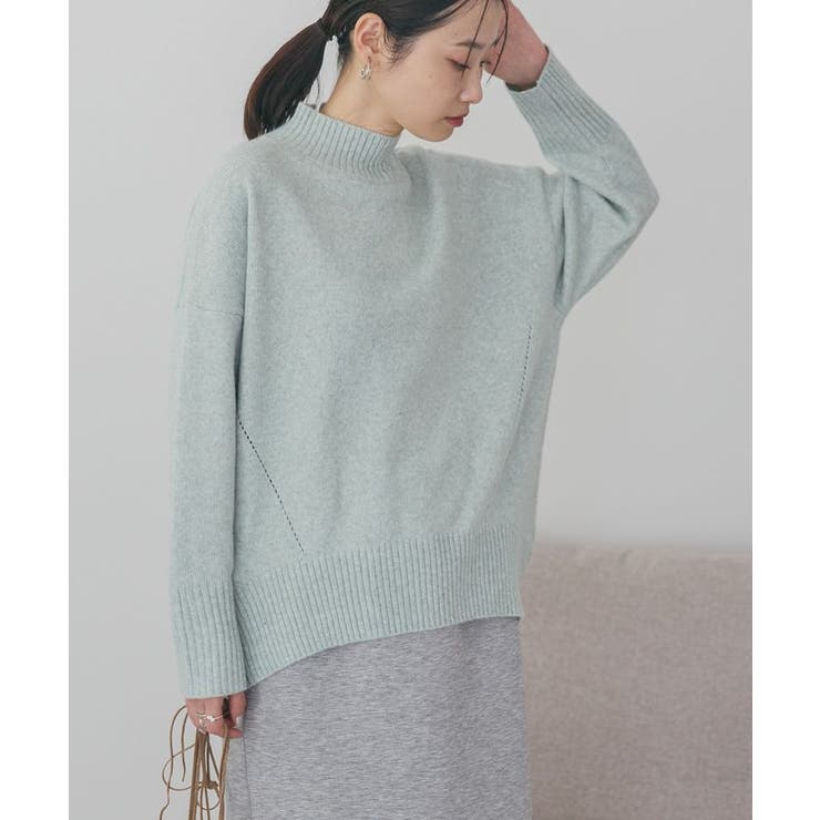 モックネックコクーンニットプルオーバー | AMERICAN HOLIC | 詳細画像15 