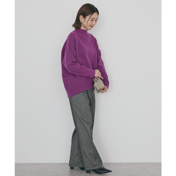 モックネックコクーンニットプルオーバー | AMERICAN HOLIC | 詳細画像25 