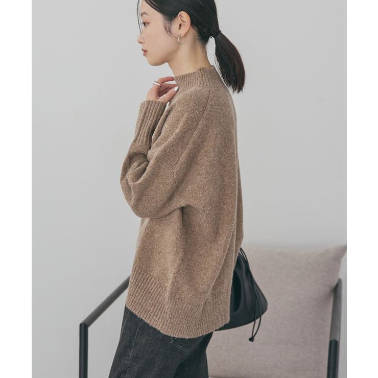 モックネックコクーンニットプルオーバー | AMERICAN HOLIC | 詳細画像3 