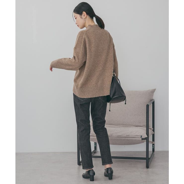 モックネックコクーンニットプルオーバー | AMERICAN HOLIC | 詳細画像6 