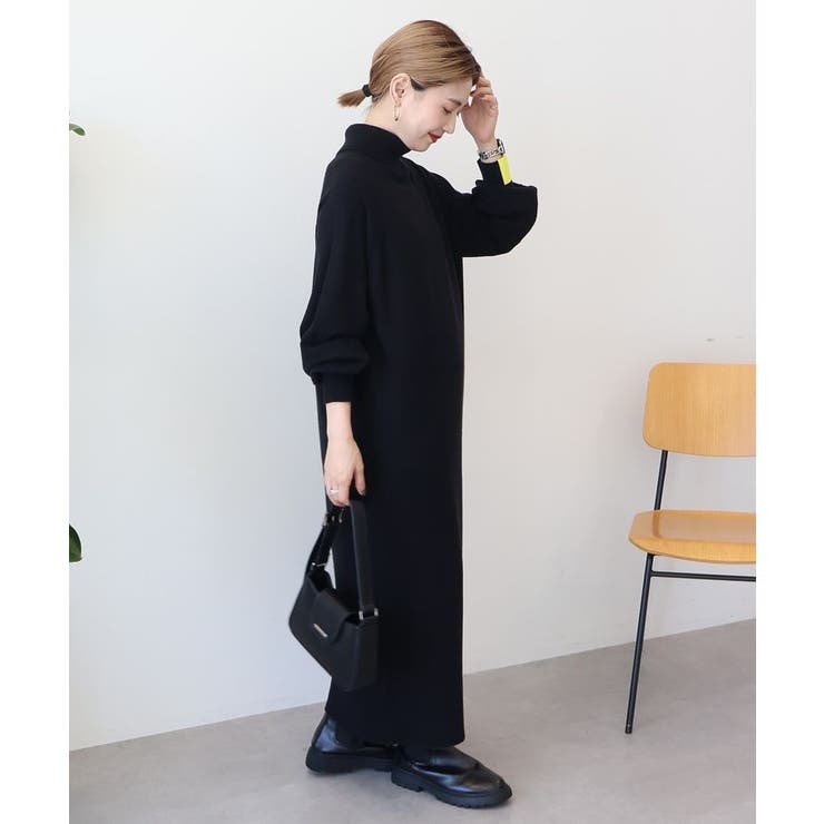 バイパチモックネックニットワンピース＜静電気軽減＞ | AMERICAN HOLIC | 詳細画像18 