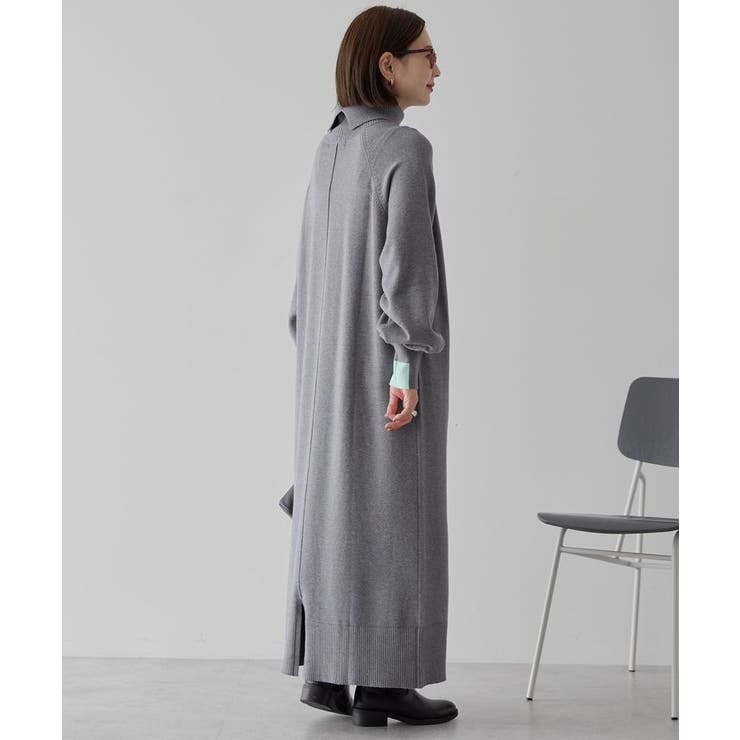 バイパチモックネックニットワンピース＜静電気軽減＞ | AMERICAN HOLIC | 詳細画像15 