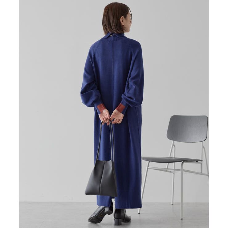 バイパチモックネックニットワンピース＜静電気軽減＞ | AMERICAN HOLIC | 詳細画像4 