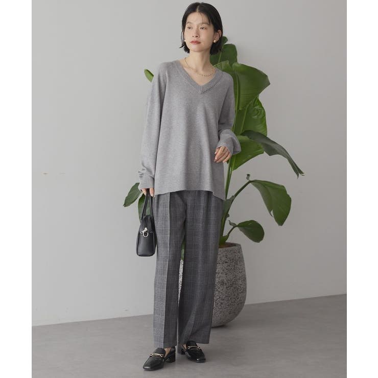 バイパチVネックニットプルオーバー＜静電気軽減＞ | AMERICAN HOLIC | 詳細画像17 