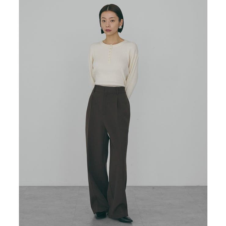 バイパチヘンリーネックリブニットプルオーバー＜静電気軽減＞ | AMERICAN HOLIC | 詳細画像15 