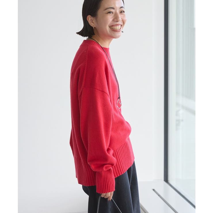 バイパチモックネックニットプルオーバー＜静電気軽減＞ | AMERICAN HOLIC | 詳細画像8 