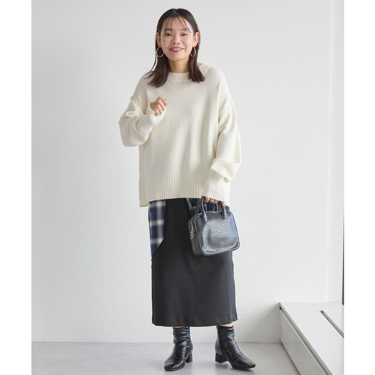 バイパチモックネックニットプルオーバー＜静電気軽減＞ | AMERICAN HOLIC | 詳細画像19 