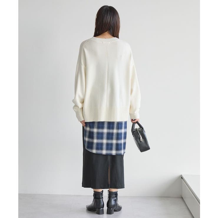 バイパチモックネックニットプルオーバー＜静電気軽減＞ | AMERICAN HOLIC | 詳細画像20 