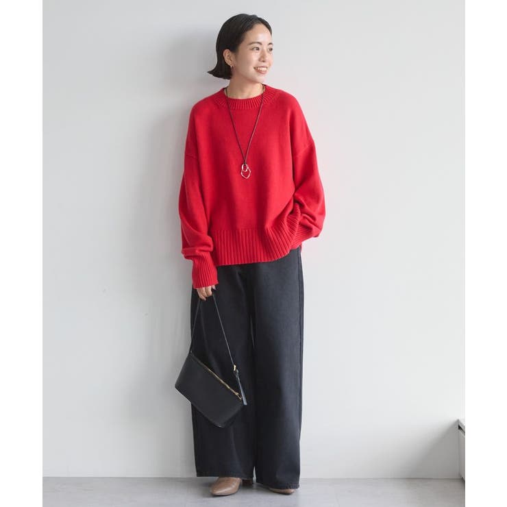 バイパチモックネックニットプルオーバー＜静電気軽減＞ | AMERICAN HOLIC | 詳細画像9 