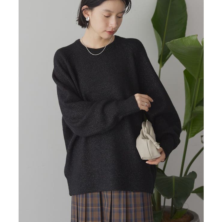 ラグランラメニットプルオーバー | AMERICAN HOLIC | 詳細画像2 