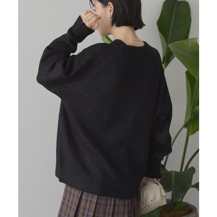 ラグランラメニットプルオーバー | AMERICAN HOLIC | 詳細画像18 