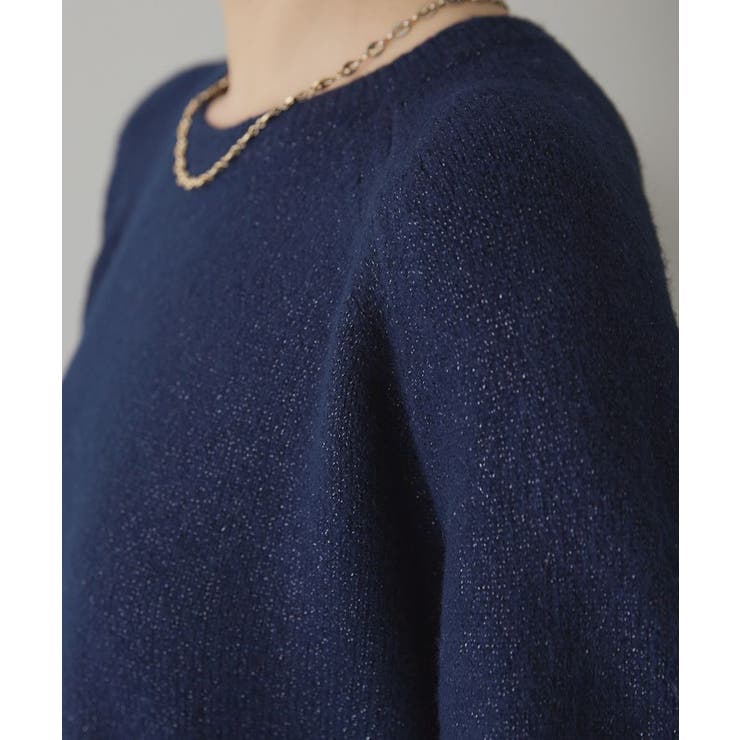 ラグランラメニットプルオーバー | AMERICAN HOLIC | 詳細画像5 