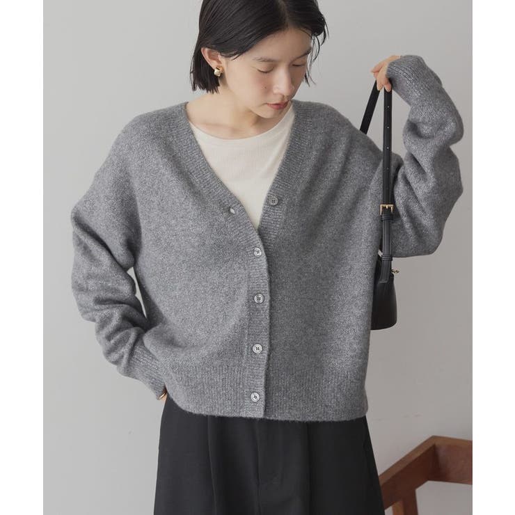 Vネックラメニットカーディガン | AMERICAN HOLIC | 詳細画像1 