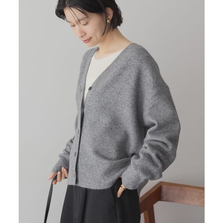 Vネックラメニットカーディガン | AMERICAN HOLIC | 詳細画像2 