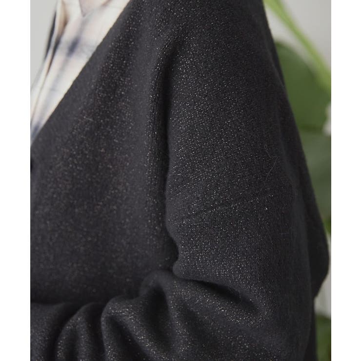 Vネックラメニットカーディガン | AMERICAN HOLIC | 詳細画像20 