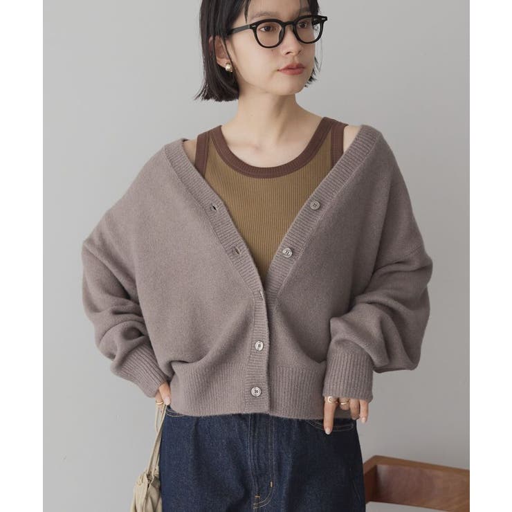 Vネックラメニットカーディガン | AMERICAN HOLIC | 詳細画像24 