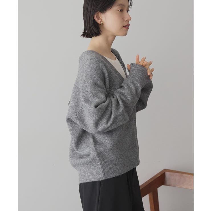 Vネックラメニットカーディガン | AMERICAN HOLIC | 詳細画像3 