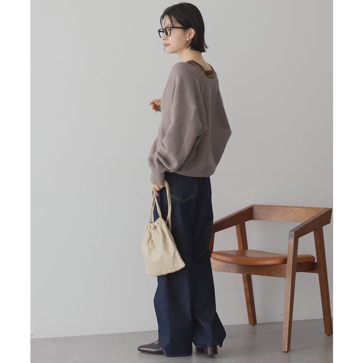 Vネックラメニットカーディガン | AMERICAN HOLIC | 詳細画像30 