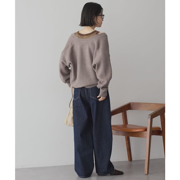 Vネックラメニットカーディガン | AMERICAN HOLIC | 詳細画像31 