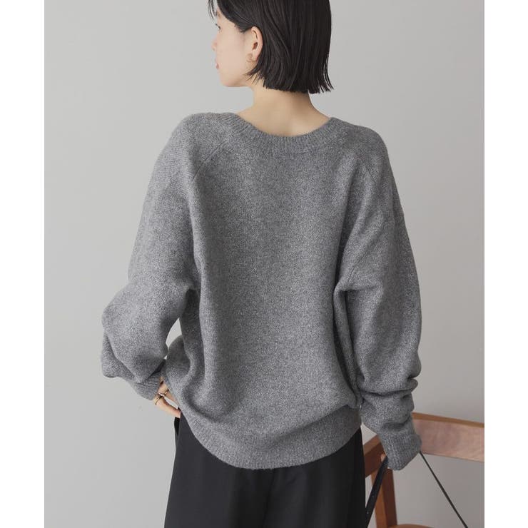 Vネックラメニットカーディガン | AMERICAN HOLIC | 詳細画像4 