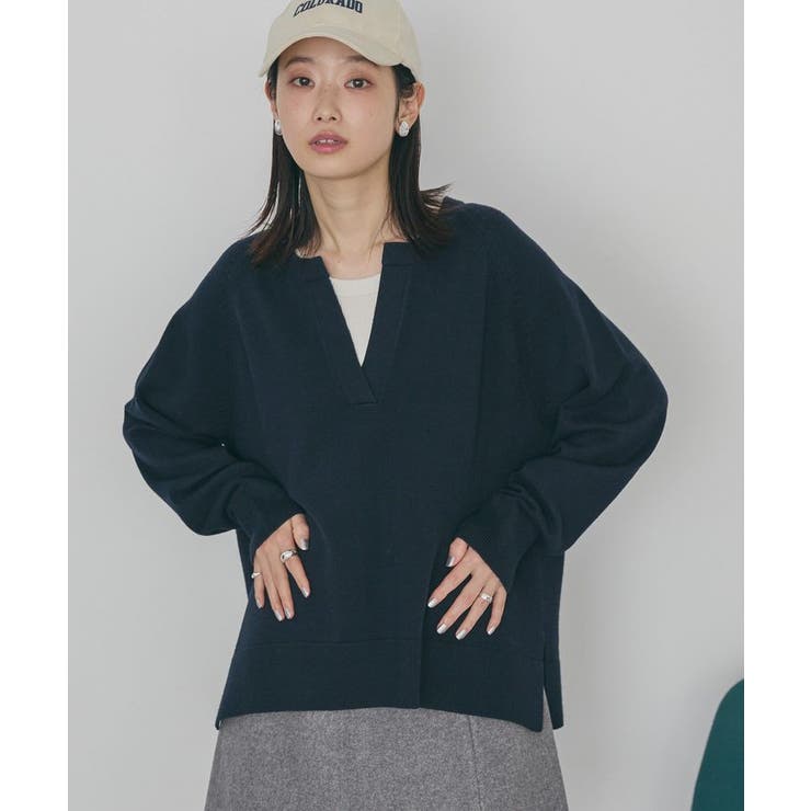 バイパチカフタンラグランニットプルオーバー＜静電気軽減＞ | AMERICAN HOLIC | 詳細画像1 