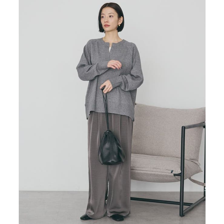 バイパチカフタンラグランニットプルオーバー＜静電気軽減＞ | AMERICAN HOLIC | 詳細画像5 