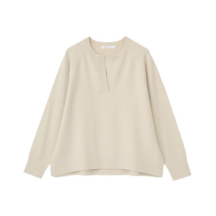 エクリュ | バイパチカフタンラグランニットプルオーバー＜静電気軽減＞ | AMERICAN HOLIC