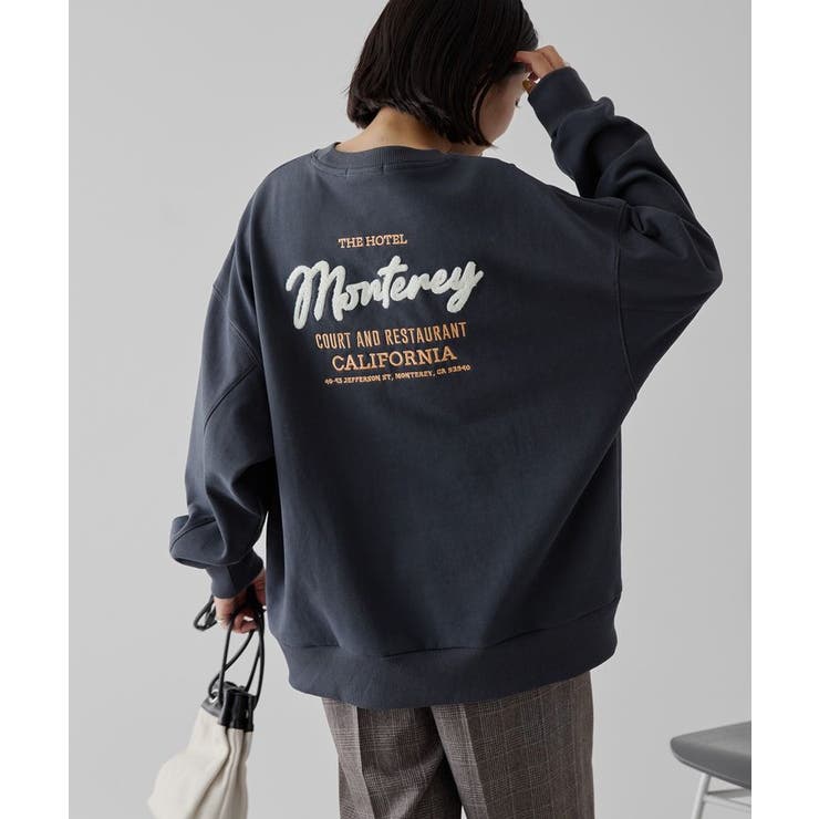 サガラ刺繍裏毛プルオーバー | AMERICAN HOLIC | 詳細画像1 