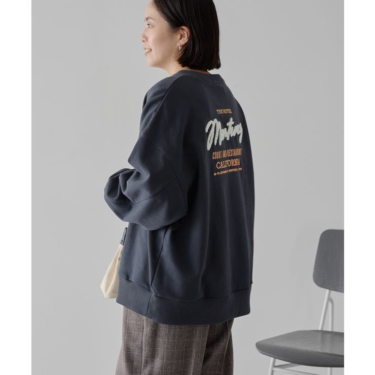 サガラ刺繍裏毛プルオーバー | AMERICAN HOLIC | 詳細画像4 