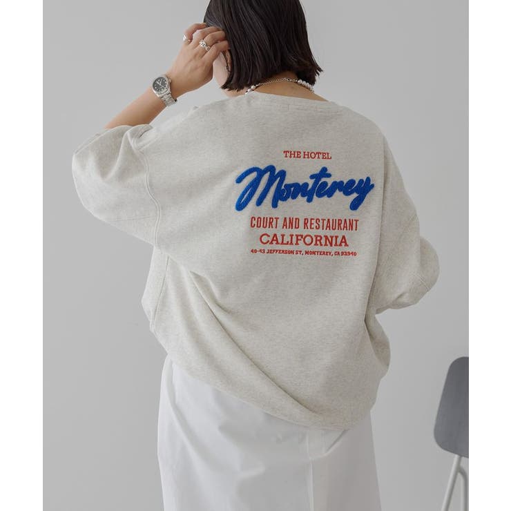 サガラ刺繍裏毛プルオーバー | AMERICAN HOLIC | 詳細画像8 