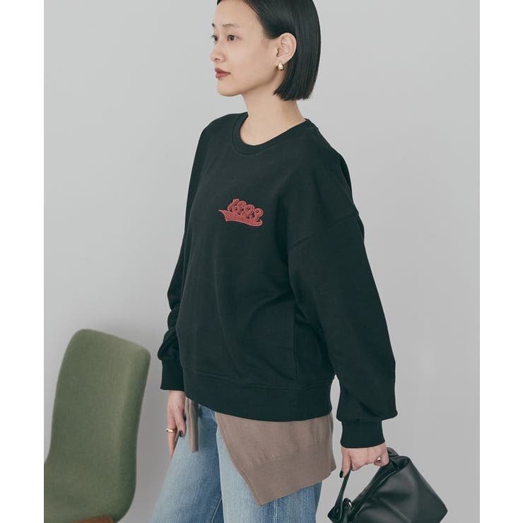 ワンポイントサガラ刺繍裏毛プルオーバー | AMERICAN HOLIC | 詳細画像3 