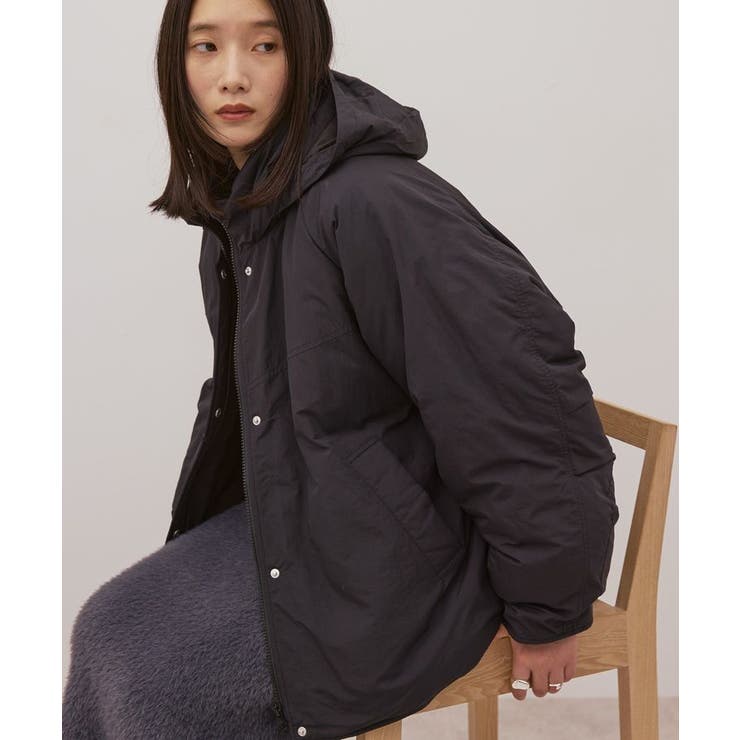 ブラック | 【撥水加工・保温】ミドル丈モンスターコート | AMERICAN HOLIC