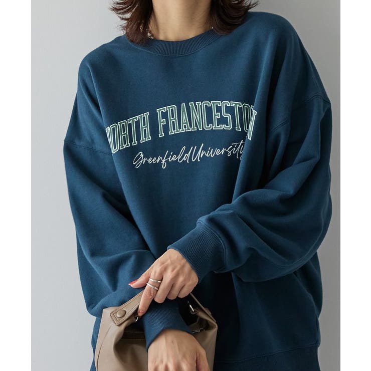 手書き風カレッジロゴ裏毛プルオーバー | AMERICAN HOLIC | 詳細画像10 