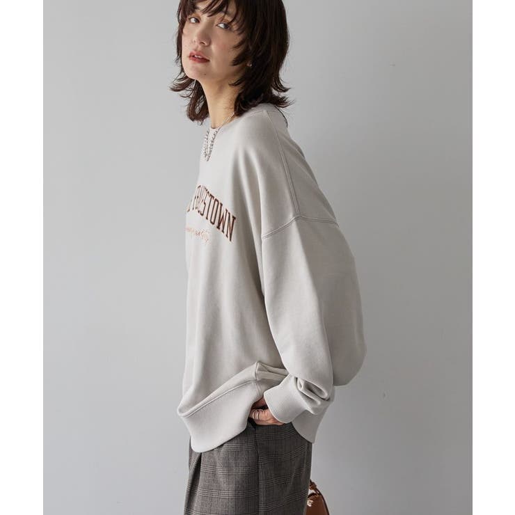 手書き風カレッジロゴ裏毛プルオーバー | AMERICAN HOLIC | 詳細画像3 