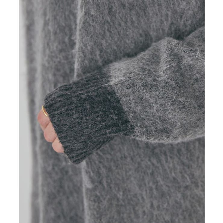 起毛バイカラーニットプルオーバー | AMERICAN HOLIC | 詳細画像13 