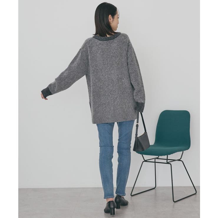 起毛バイカラーニットプルオーバー | AMERICAN HOLIC | 詳細画像16 