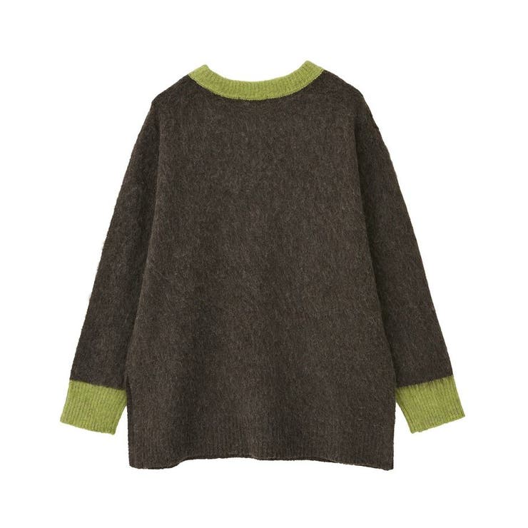 起毛バイカラーニットプルオーバー | AMERICAN HOLIC | 詳細画像25 