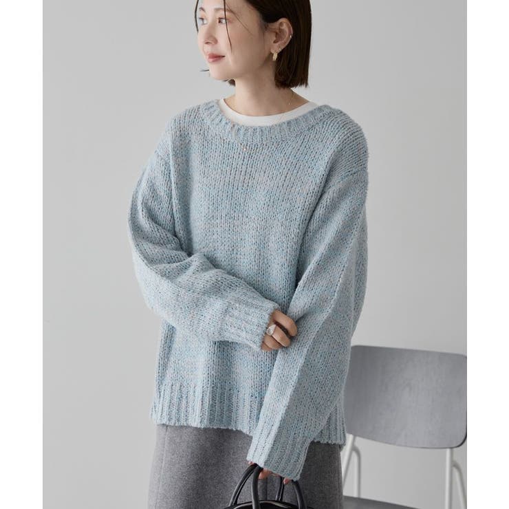 メランジルーズニットプルオーバー | AMERICAN HOLIC | 詳細画像2 