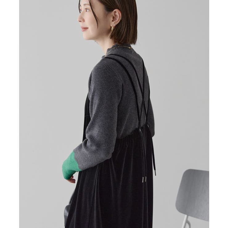 バイパチ袖配色リブプルオーバー＜静電気軽減＞ | AMERICAN HOLIC | 詳細画像17 