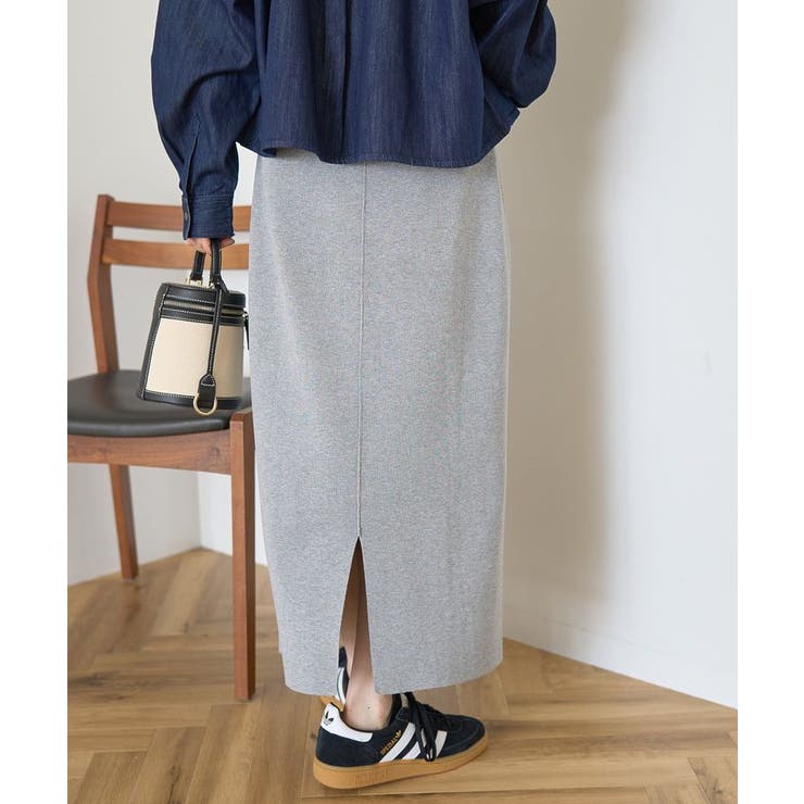 バイパチ総針ニットタイトスカート＜静電気軽減＞ | AMERICAN HOLIC | 詳細画像4 